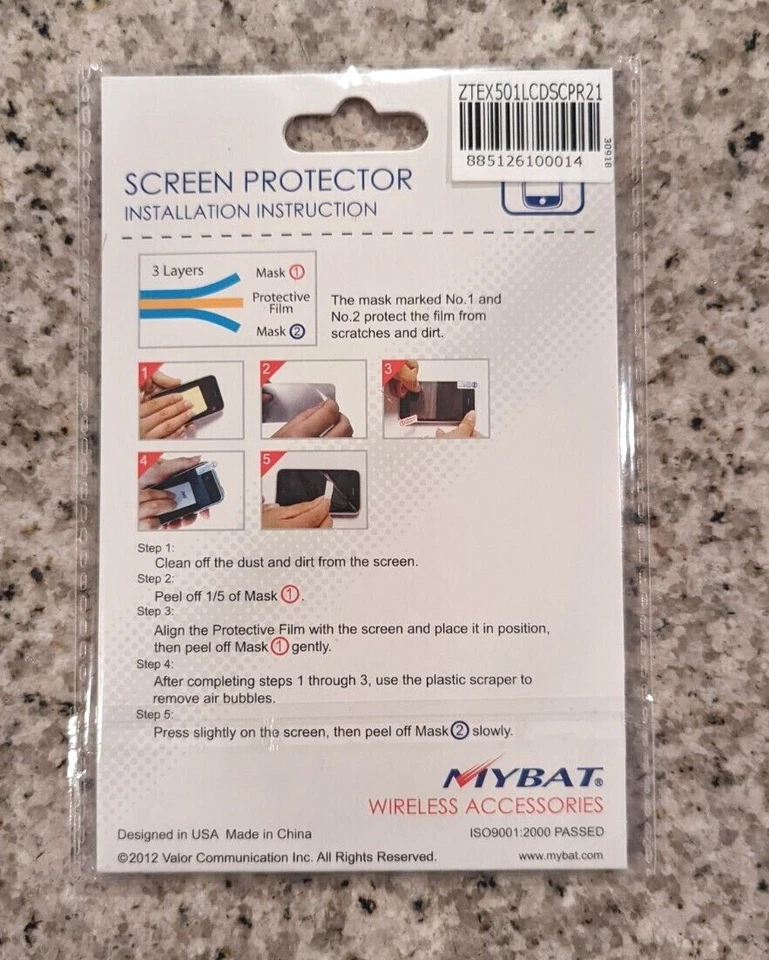 Protector Pantalla para zte- x501 (ranura) Foto 3 de 4