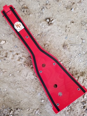 Kased Plates '06-'09 Suzuki LTR450 3MM RED Lifetime Warranty Poly Skid Plate
