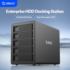 ORICO 5Bay Raid Hard Drive Enclosure USB3.0 to SATA for 3.5'' HDD SSD