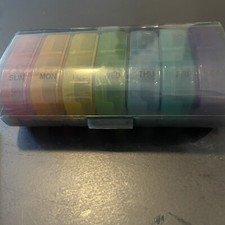 Weekly Pill Box Organizer 7 Day Medicine Storage Case 2 Times a Day Daily AM PM
