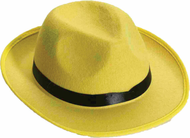 yellow felt hat