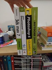lotto libri informatica autocad 2007, photoshop 6, Dreamweaver cs5, 3ds max