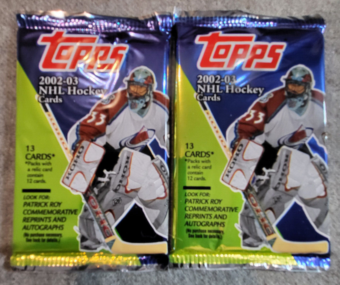 2002-03 Topps Hockey (2)-13 Card Retail Packs 26 cards See