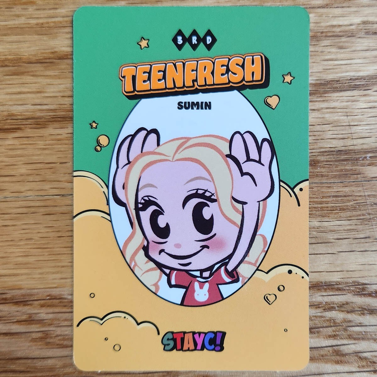 Sumin Official Photocard StayC 3rd Mini Album Teenfresh Genuine