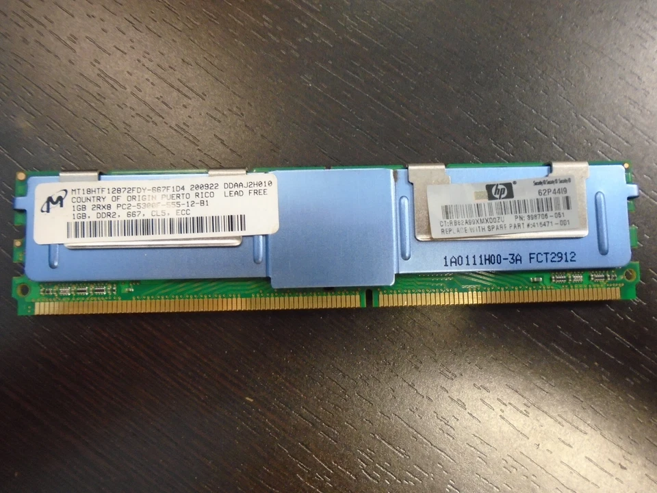 Micron MT18HTF12872FDY-667F1D4 1GB DDR2 Server RAM Memory PC-5300F 12 stick of - Image 3 of 3
