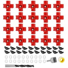 20 Pack Horizontal Chicken Nipples Waterer Automatic Poultry Nipples Horizontal