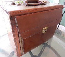 Wielkanoc Skórzana teczka 1940/50's / portfolio - wyprodukowana w USA