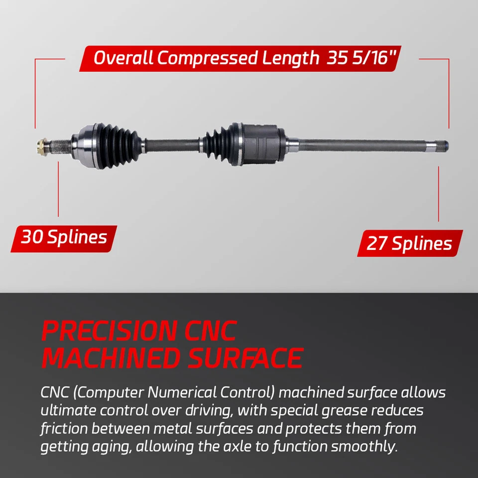 Eje delantero derecho CV para BMW 325xi 330xi 2001-2005 2002 2003 2004 Foto 2 de 4