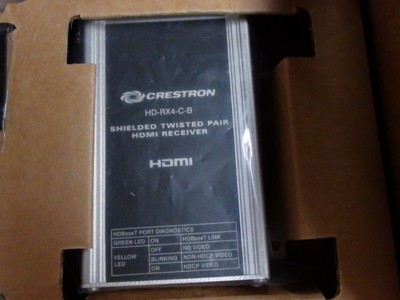Crestron HD-RX4-C-B Shielded Twisted Pair HDMI Receiver - NEW