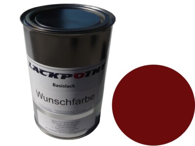 4 Liter Spritzfertiger Basislack geeignet für Ford RR-7283 Ruby Red Metallic Mu