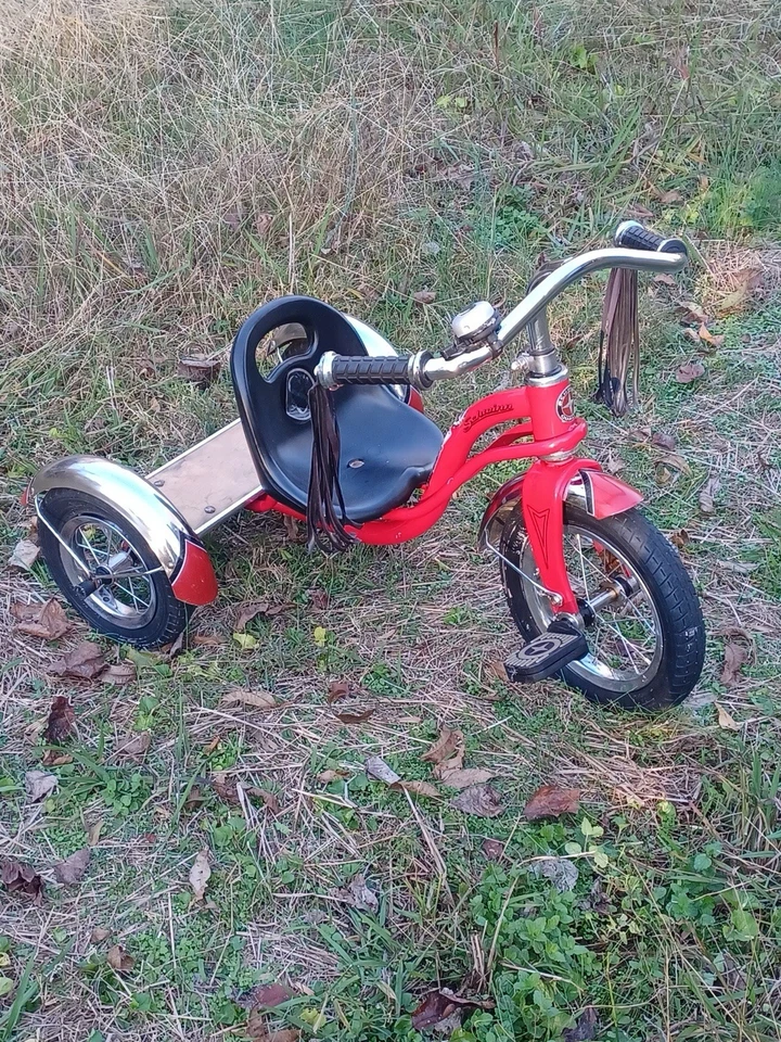 Triciclo Shwinn vintage todo metálico y cromado Foto 3 de 4