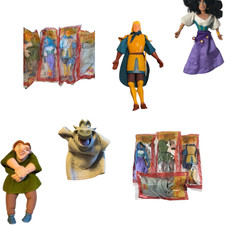 Disney Hunchback Of Notre Dame Burger King Plush Toys NOS VTG 1996 Set Of 4