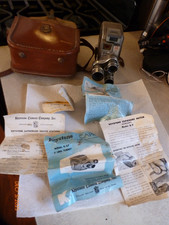 Keystone Capri K-27 Triple Turret 1957 8mm Movie Camera 3 Lenses untested manual