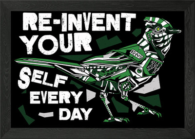 Reinvent yourself New me Gerahmtes Wandbild Poster Leinwanddruck Bild