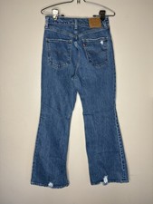 Levi's Premium 70s High Flare Jeans Women's 27x30 Blue Denim