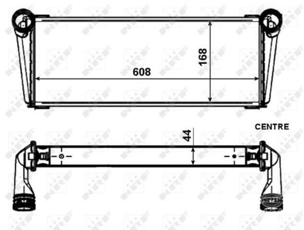 NRF MotorküHler WasserküHler 53009 FüR Porsche 911 997 Aluminium GT2 Turbo-image