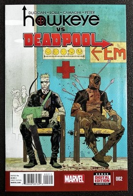Hawkeye vs Deadpool #2 2014 Gerry Duggan James Harren Cover NM
