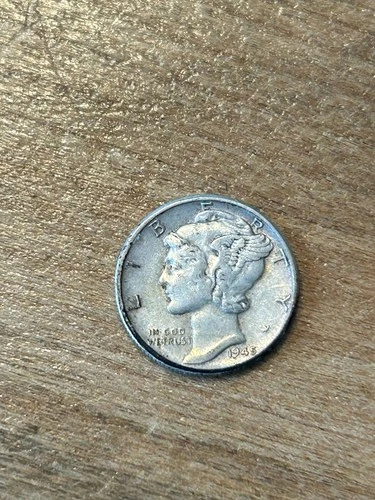 1945 Mercury Dime XF+