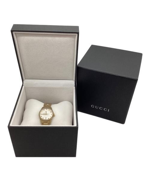 GUCCI G-Timeless Quartz Gold Men's Women's Watch Used 2.5cm Dial thumbnail 6