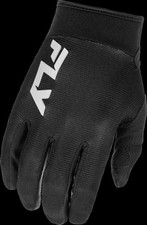 Image of Fly Racing F-16 MX Gloves Black White Adult Motocross Off-Road Enduro