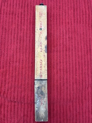 Decor Vintage Fishing Floating Knife for Honest/Dishonest Fisherman-Ruler/Knife