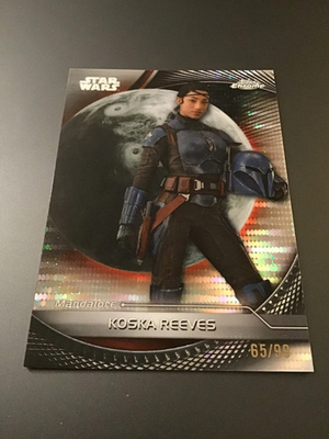 #ad #ad 2025 Topps Star Wars Koska Reeves Pulsar Refractor HOLO 99 NUMBERED CARD $12.99