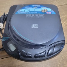Koss Dynamic Bass Boost Sound 16 Programmable CD Player CDP200 w/ AC Adapter Aux