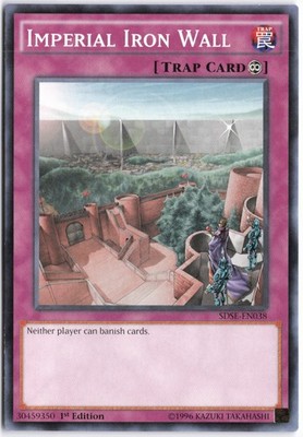Yugioh - Imperial Iron Wall SDSE-EN038 1st Edition - Structure Deck: Synchron Ex