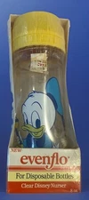 Vintage Evenflo Disney Babies DropIn Nurser DONALD DUCK Baby Bottle NOS RARE⚓️⛴️