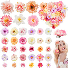 36 Pack Flower Hair Clips Rose Hair Accessories for Women Boho Bride Flower Claw