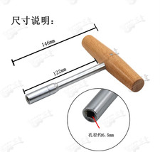 Piano "T" Tuning - Square Tip Stringing Wrench Finished Hardwood Handle 1710