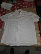 2x Taylor  Wright Men  s Shirts 17.5  Collar Regular Fit Blue  Pink Work Office