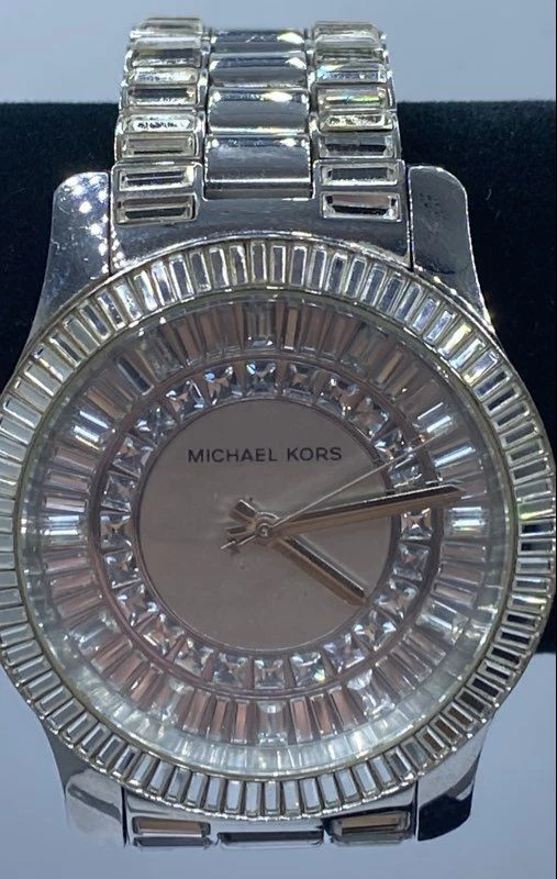 Women Michael Kors 39mm WR100M Quartz Crystal Accent Stainless Steel Watch 143g - Image 3 of 4
