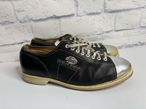 Linds Special Limited Edition Men's Bowling Shoes 10 1/2 D Black/Silver Read