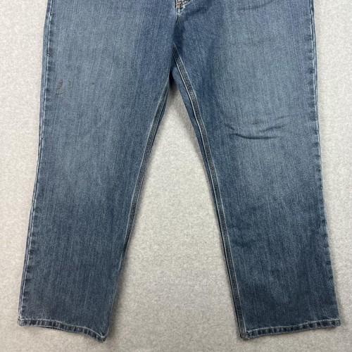 Carhartt Jeans Mens 40 Blue Relaxed Fit Denim Pants Straight Leg Workwear - Afbeelding 8 van 12