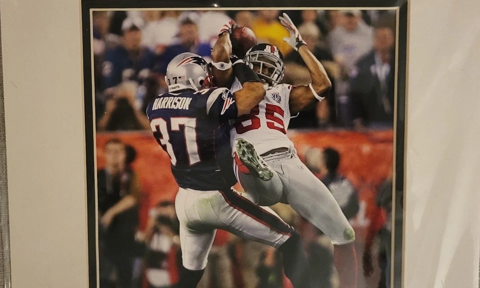 New York Giants Super Bowl XLII Champions David Tyree Helmet Catch Photos 15x12 - Image 3 of 4