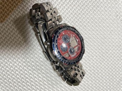 Citizen Promaster C300-Q01709 Ta Gn-4-S Red Dial Men's Watch Used Citizen Promaster C300-Q01709 Ta Gn-4-S Red Dial Men's Watch Used