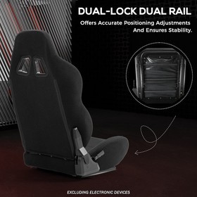Supllueer 4080 Aluminum Racing Simulator Cockpit With Triple Monitor Mount &Seat
