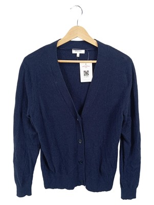 Darling Harbour Damen Strickjacke Kaschmir Langarm Blau Gr. XL Klassisch
