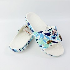 Croc x BAPE Blue Camo Slides - UK 9 (W11/M9) - FREE UK SHIPPING