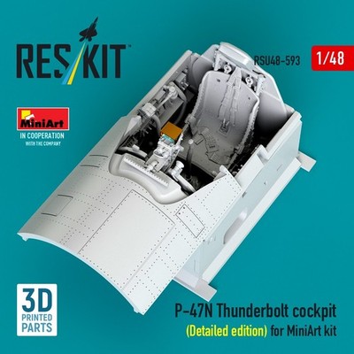 P-47N cockpit (Detailed edition) for MiniArt  1/48 ResKit RSU48-0593