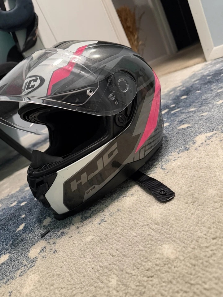 Casco de moto HJC para mujer talla mediana Foto 3 de 4