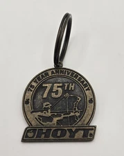Vintage Hoyt Archery 75th Anniversary (1931-2006) Collectible Brass Keychain 🏹