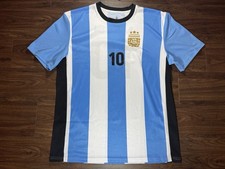 AFA Messi #10 Argentina National Team Soccer Jersey - Size Large