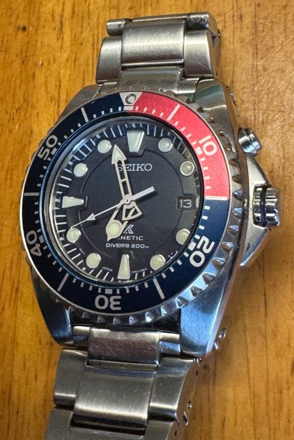 Men's Seiko Scuba Divers 5M62-0BL0 Pepsi Kinetic Watc… - Gem