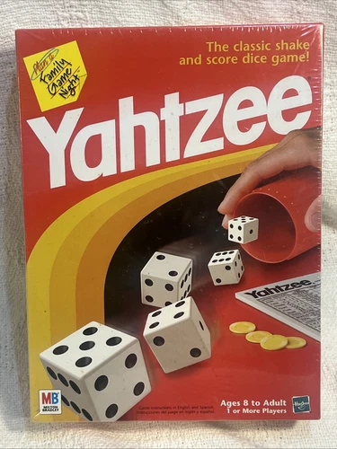 Vintage 1998 Yahtzee Board Game Dice Game New Sealed Family Fun Milton Bradley