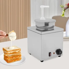 150W Sauce Warmer 4L Stainless Steel Hot Fudge Warmer 86-230℉ Cheese Dispenser