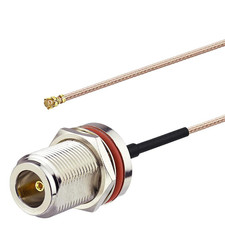 Wlaniot N Type Female Pigtail Cable (6" RG178 for PCI Wifi Card Wireless Router