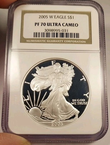 2005-W Proof American Silver Eagle NGC PF 70 Ultra Cameo