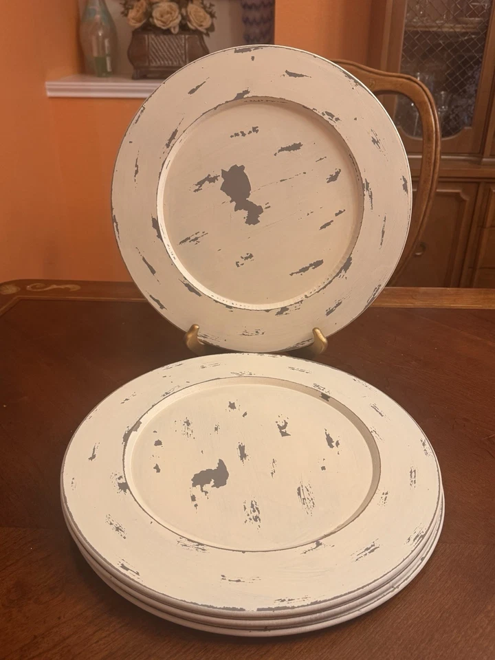 Зарядные пластины Robert Stanley Home Collection 13 дюймов. Набор из 4 - Изображение 3 из 4